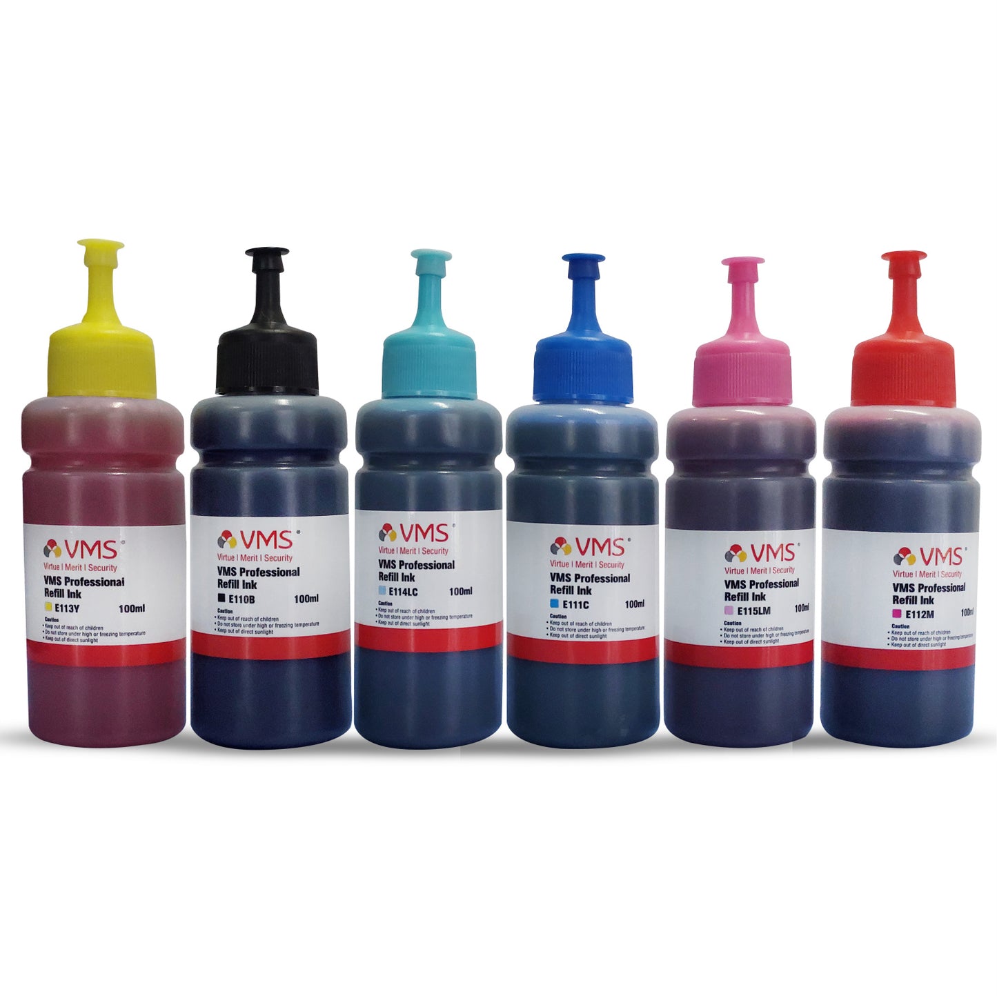 VMS Professional 100ml Refill Ink Pack of 6
