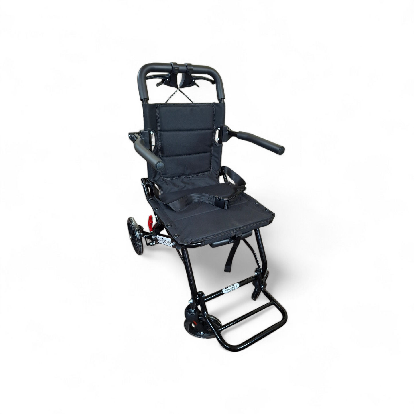 VMS Careline Foldable Portable Transit Wheelchair Airlite -Black