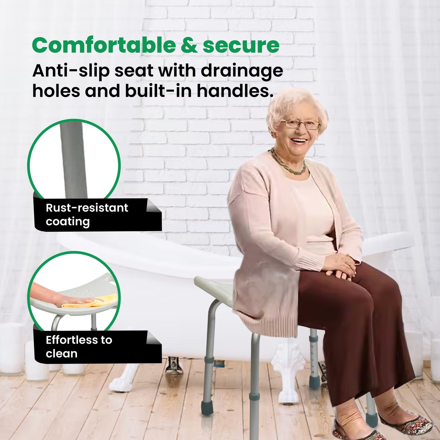 VMS Careline Shower Seat ALPHA Comfortable and Secure