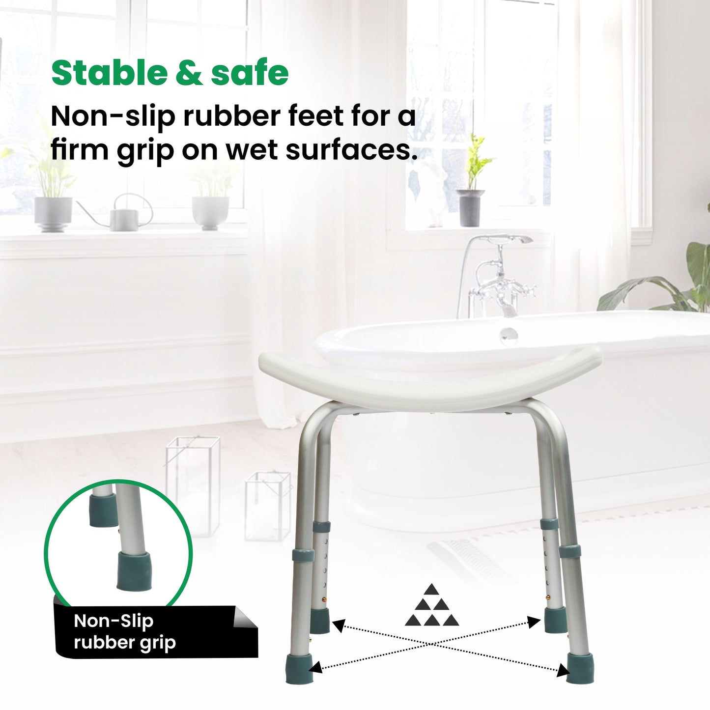 VMS Careline Shower Seat ALPHA Stable & Safe