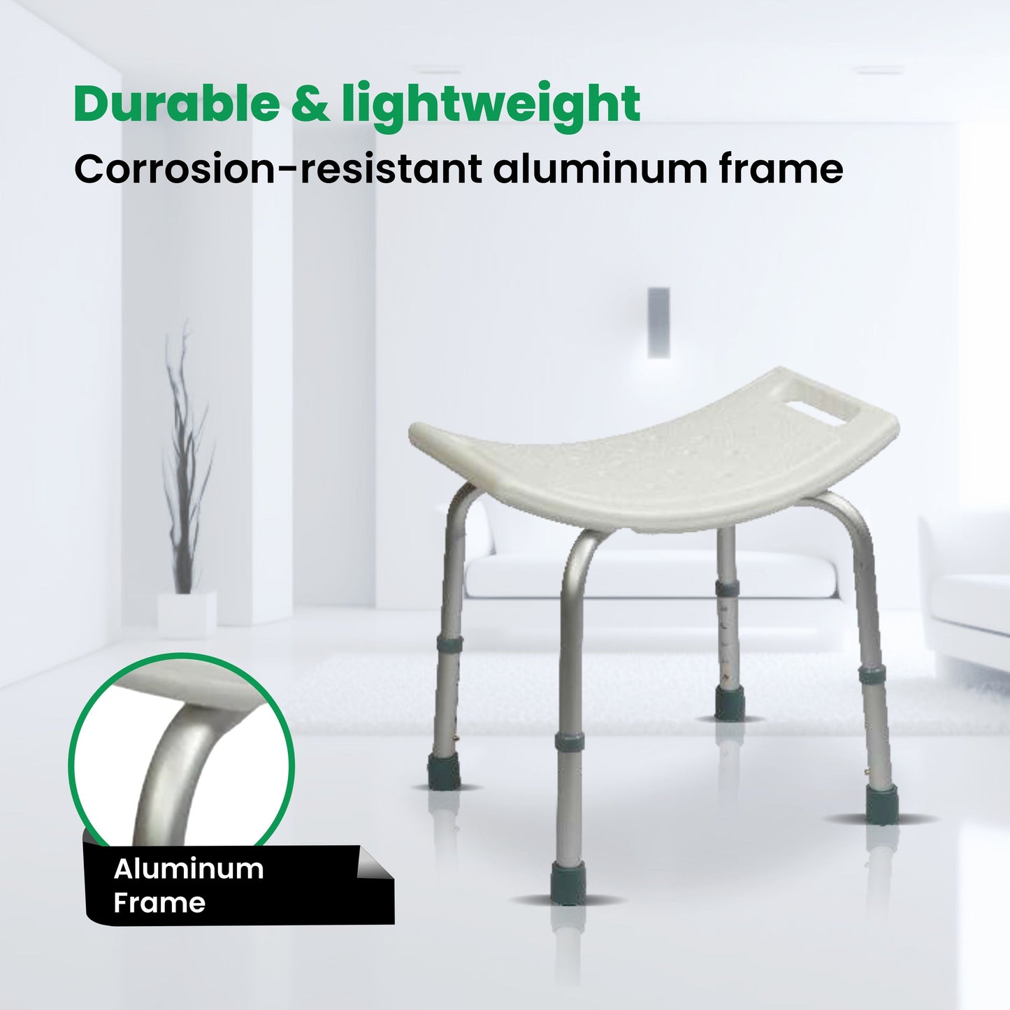 VMS Careline Shower Seat ALPHA Durable and Lightweight