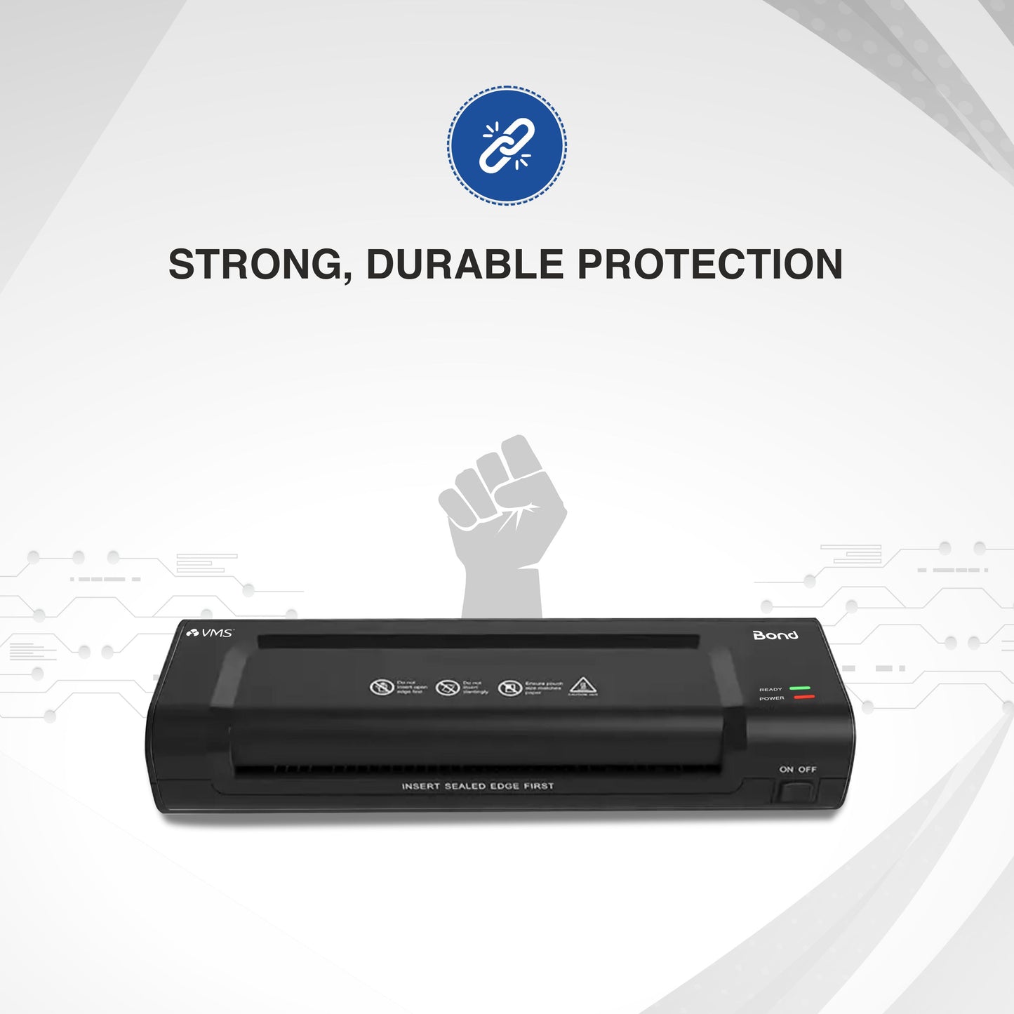 VMS LM Bond A4 Thermal Lamination Machine with ABS Jam Release