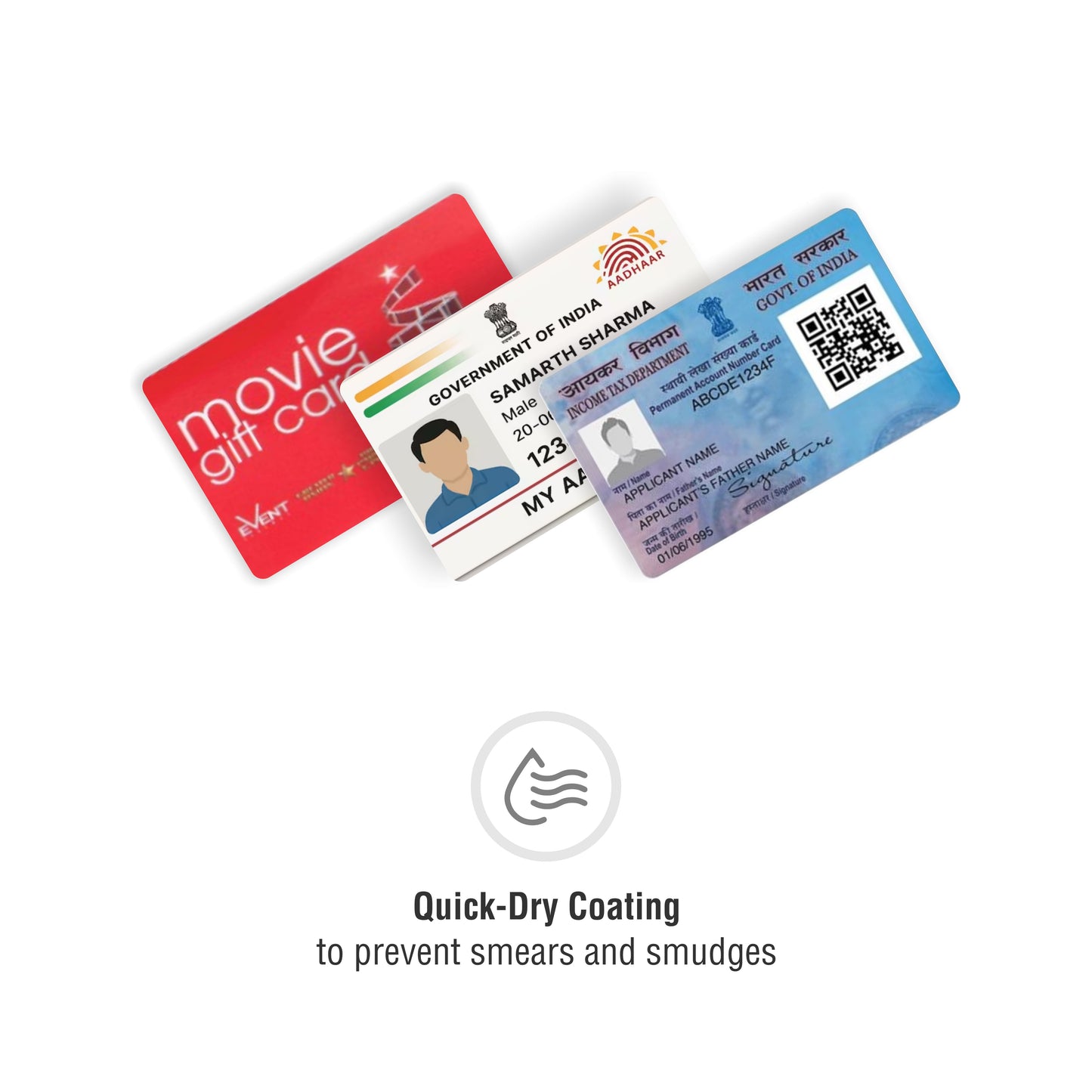 iDJET PVC Card with Quick Dry Coating