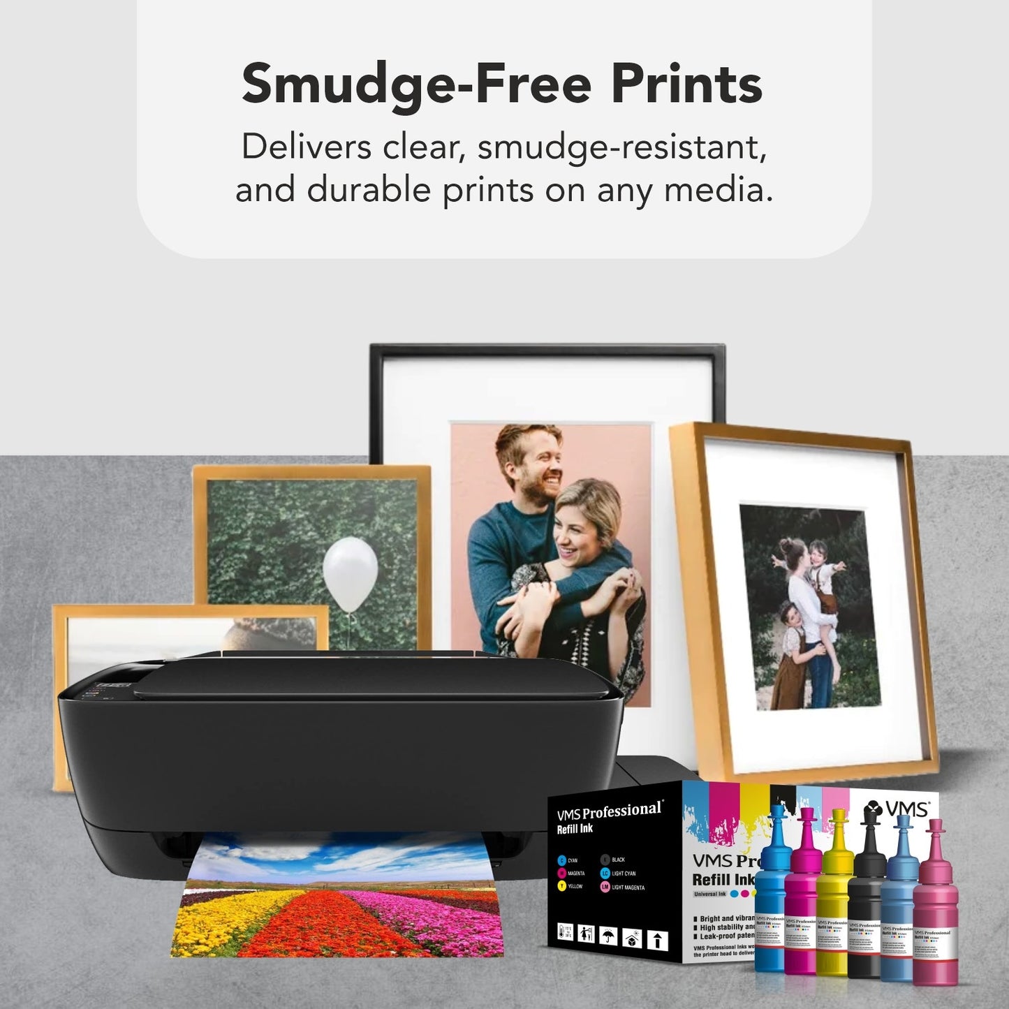 Reason to Choose VMS Professional 100ml Refill Ink for Smudge Fee Prints