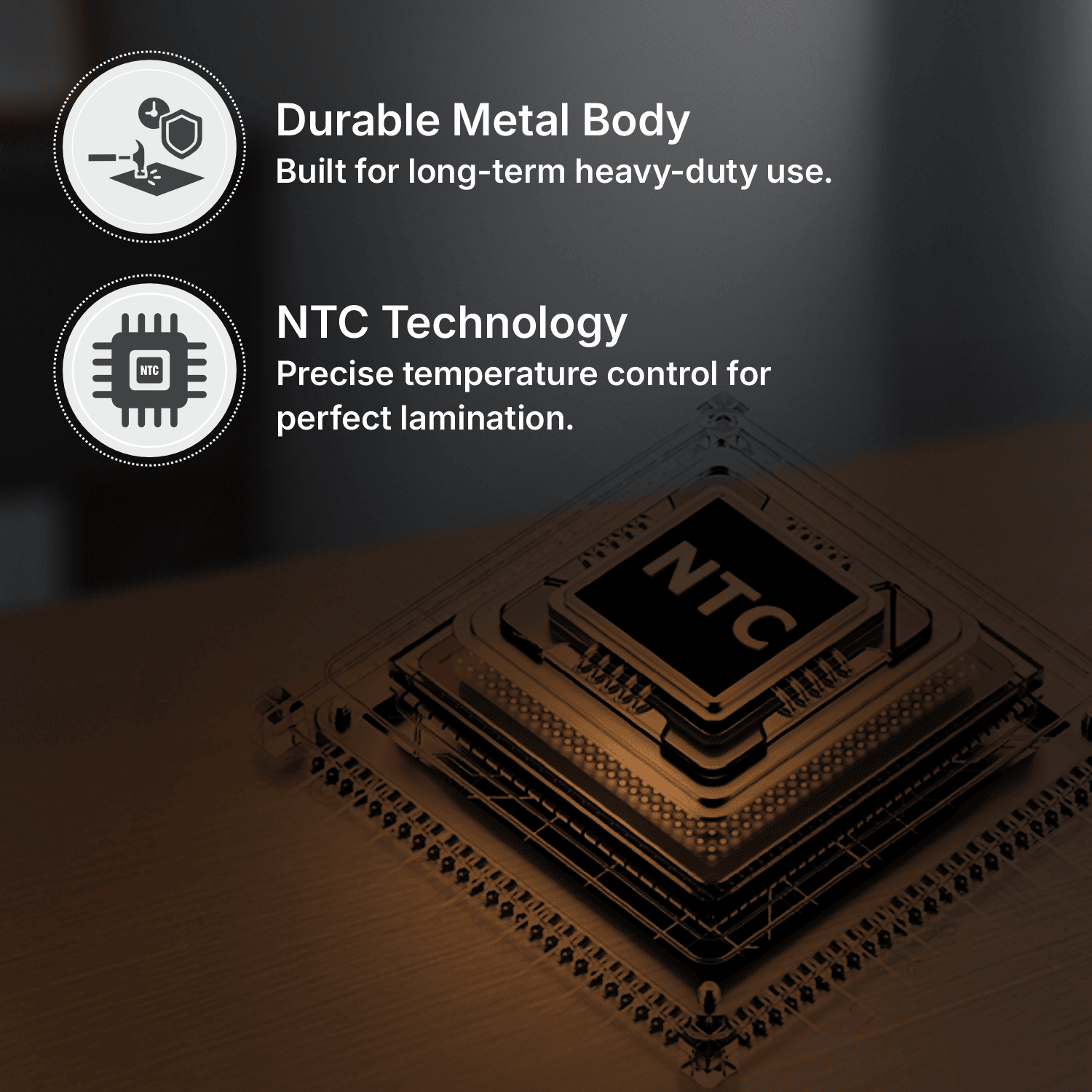 Heavy Duty Lamination Machine Durable Metal Body