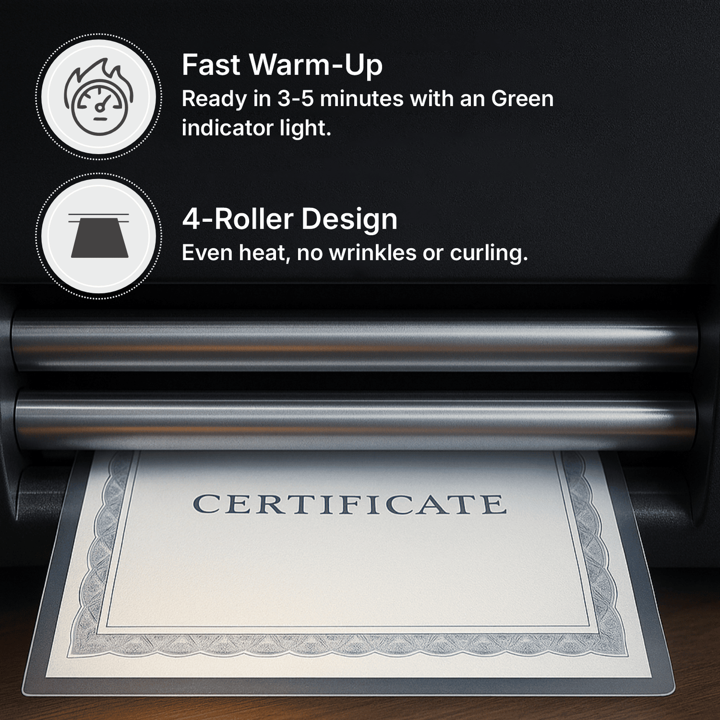 VMS Professional LM Super Heavy Duty Lamination / Laminating Machine Hot & Cold A3 Laminator (Photos ID,I-Card,Documents,Certificate)