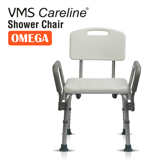 VMS Careline Shower Chair OMEGA Front View