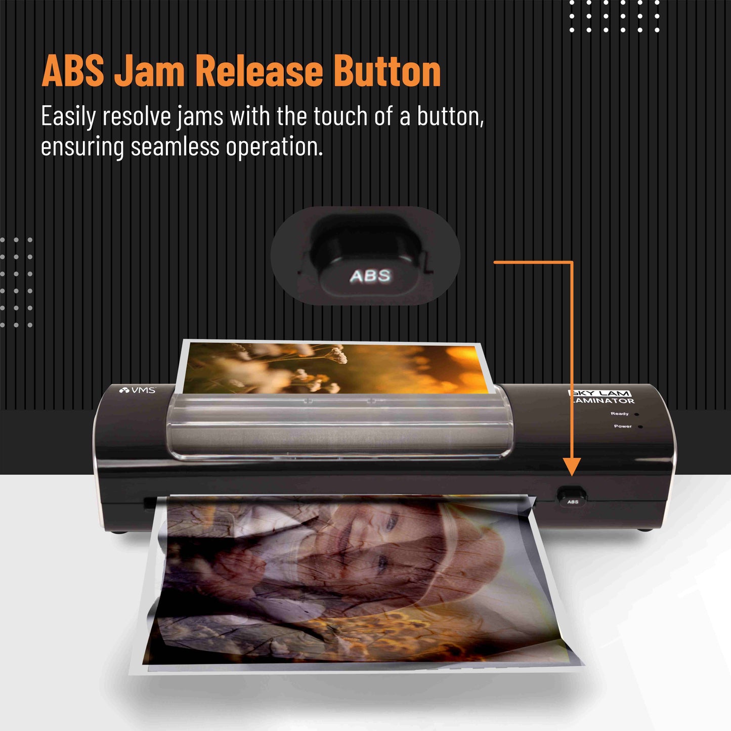 VMS LM Skylam Laminator with ABS Jan Release Button