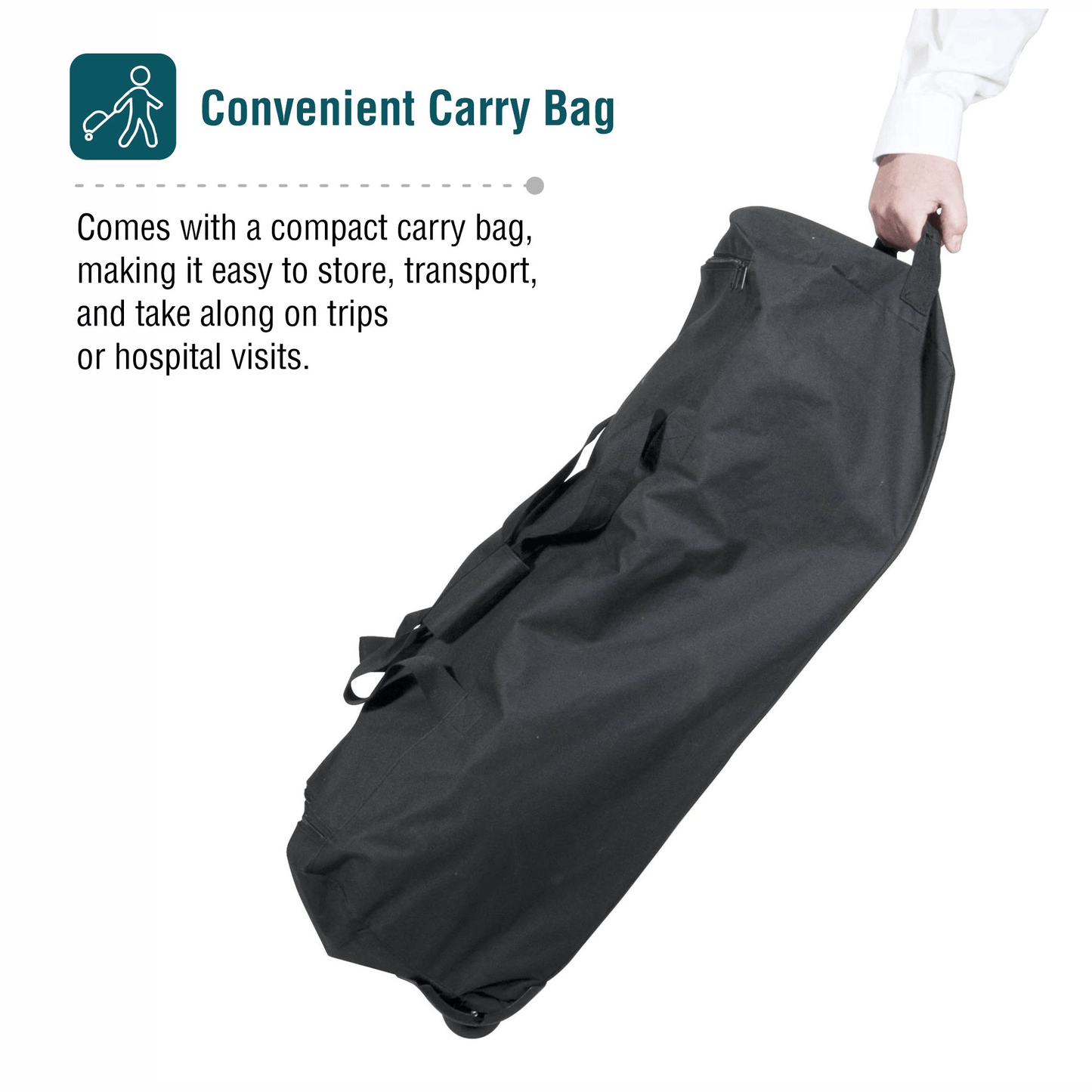 VMS Careline Transit Wheelchair Airlite with Carry Bag