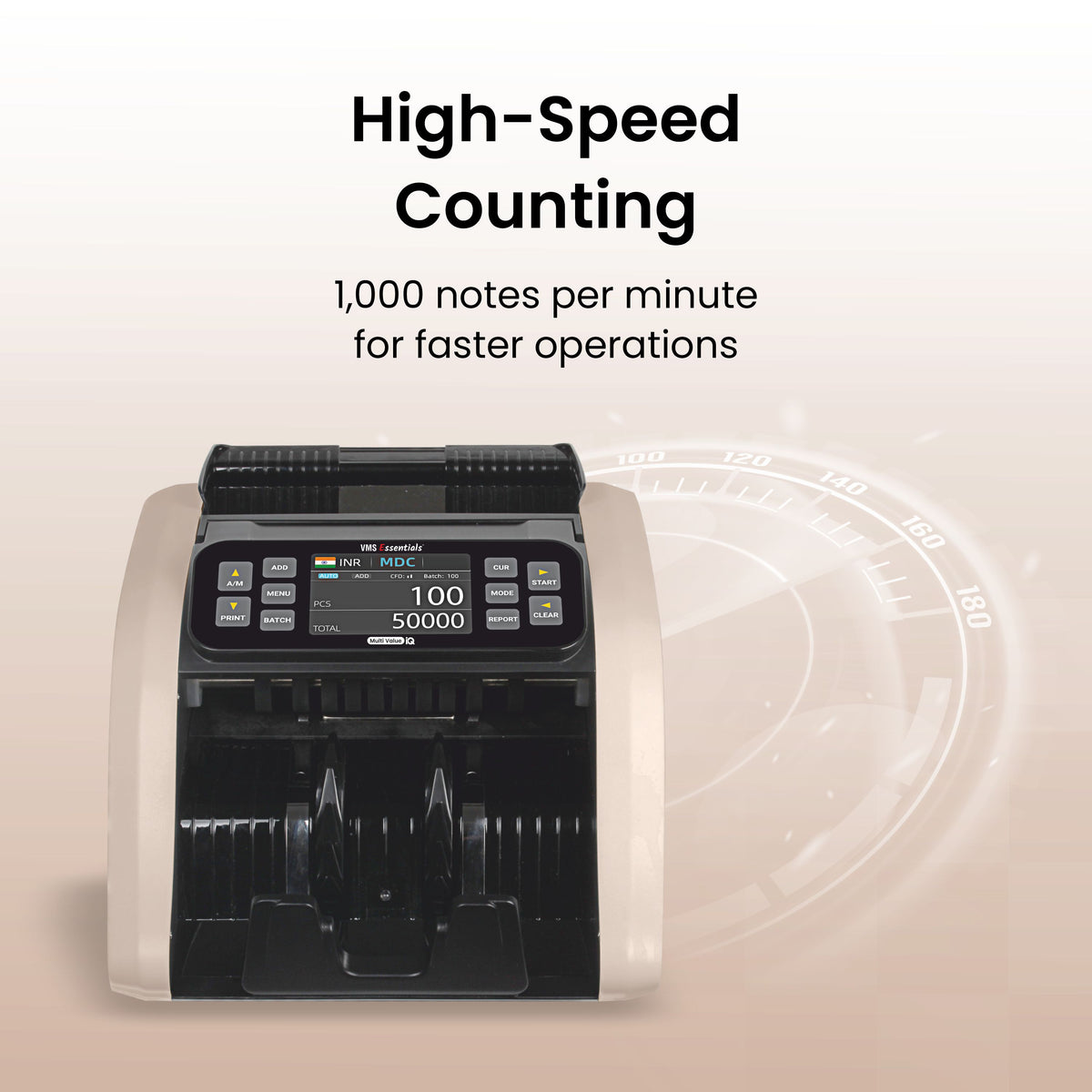 VMS Essential High Speed Currency counting machine