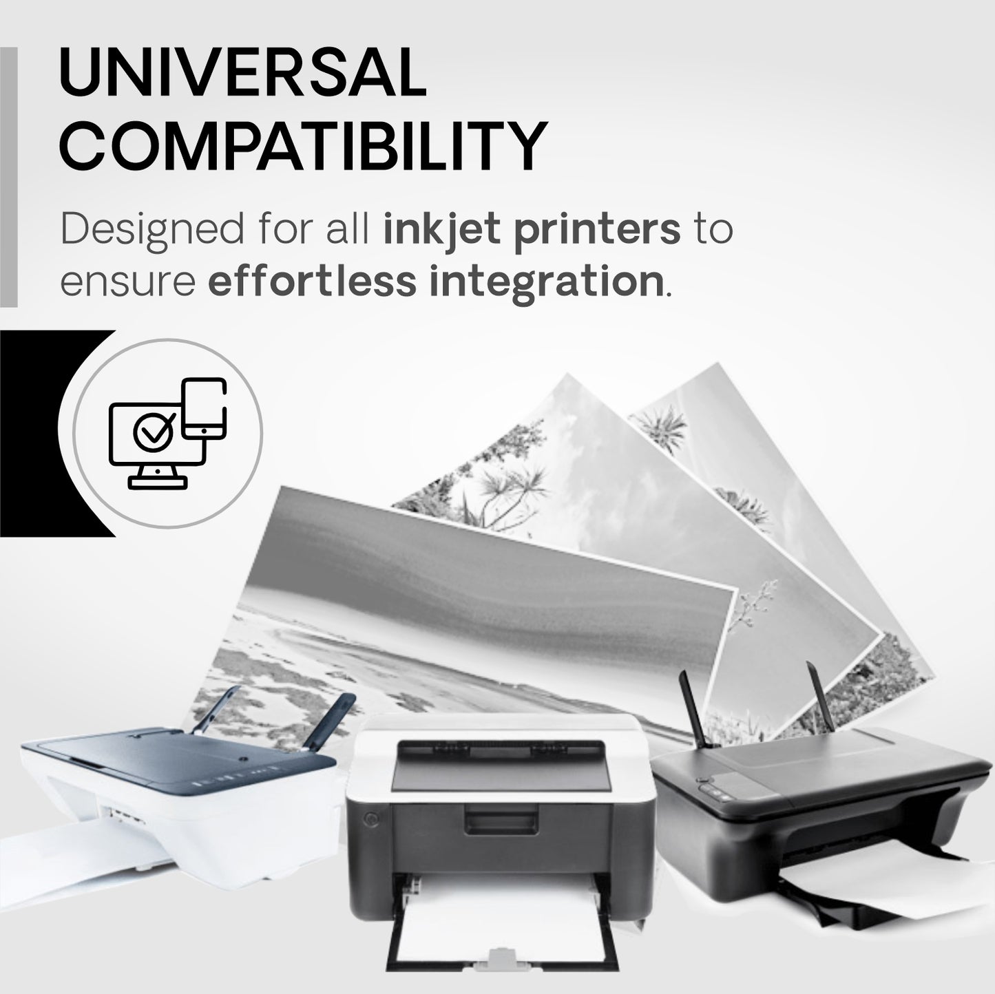 VMS Professional Black 1Ltr Refill Ink Universal Compatibility