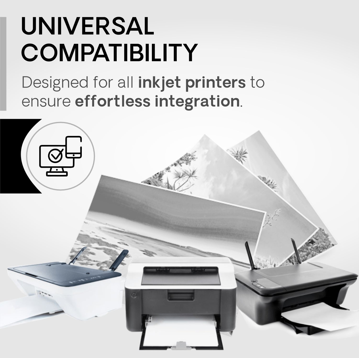 VMS Professional Black 1Ltr Refill Ink Universal Compatibility