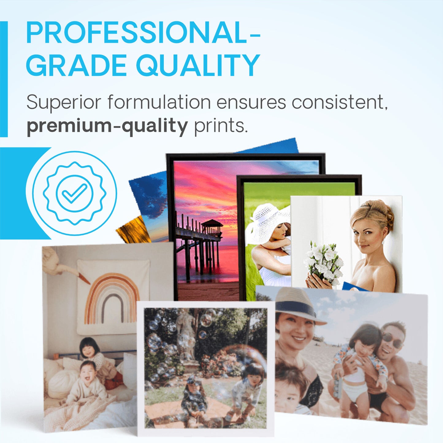 VMS Professional Light Cyan 1Ltr Refill Ink Professional Grade Quality