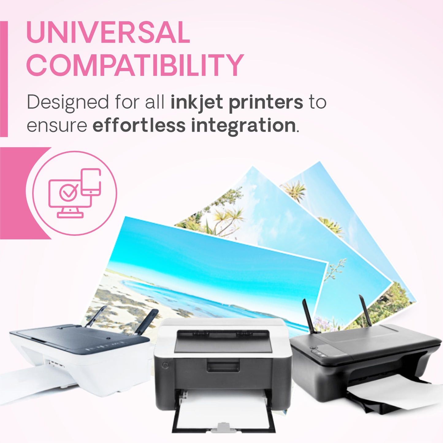 VMS Professional Light Magenta 1Ltr Refill Ink Universal Compatibility