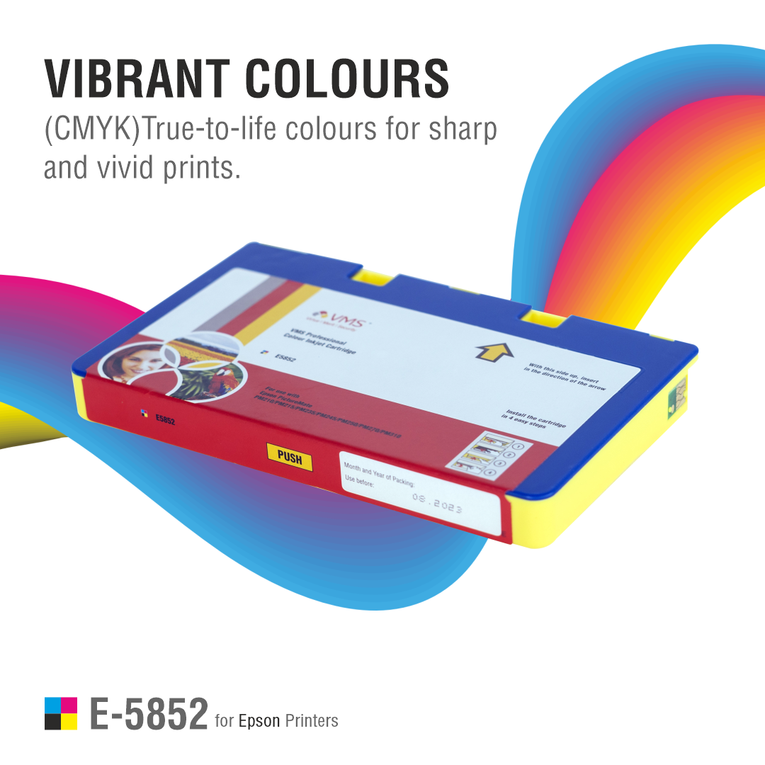 VMS Professional Inkjet Cartridge Vibrant Colour