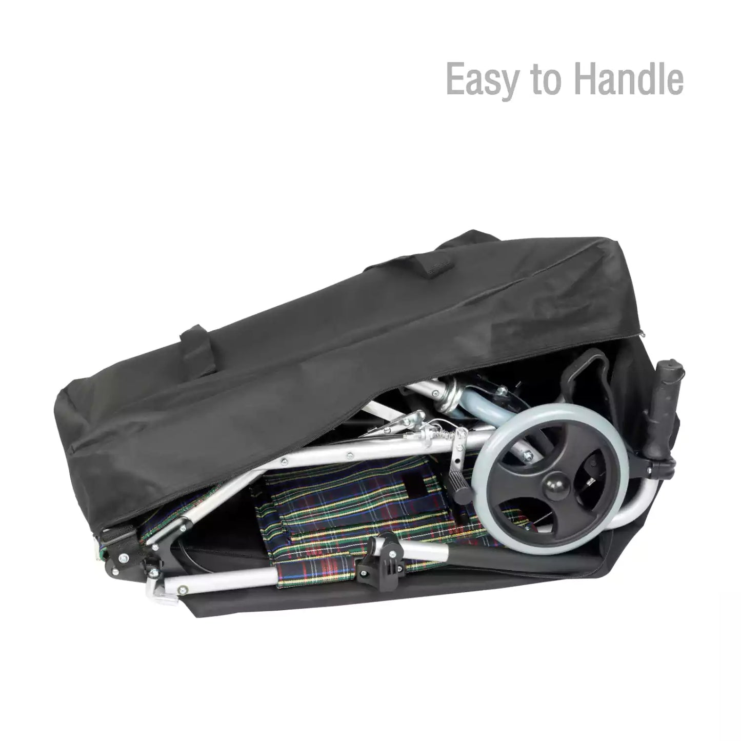 VMS Careline Foldable Transit Wheelchair TRIP - Easy to Handle