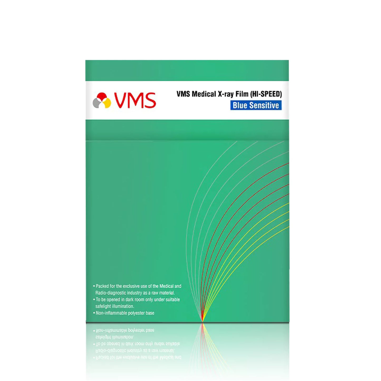 VMS Medical 10x12 X-Ray Hi-Speed Film - Blue Sensitive Packaging Box