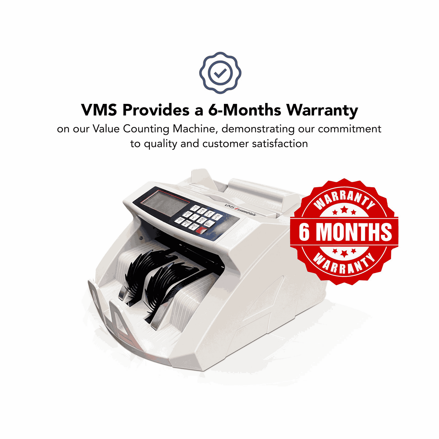 VMS Essentials VCM01 Semi Value Note Counter - 6 Months Warranty