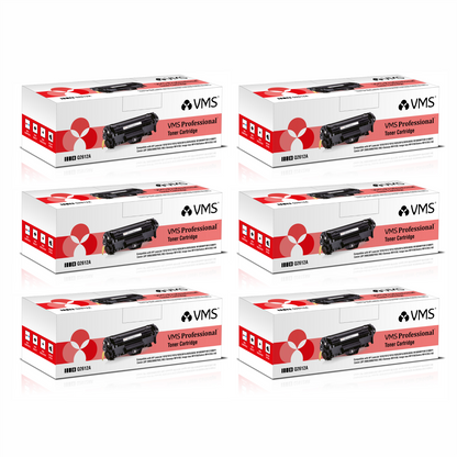 VMS Professional Black 12A Toner Cartridge 12A / Q2612A Compatible for HP Laserjet Series and Canon LBP Series (Yield 2000 to 2500 Pages)