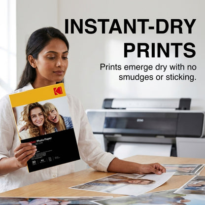 Kodak 180 GSM A3 High Gloss Photo Paper - 20 Sheets