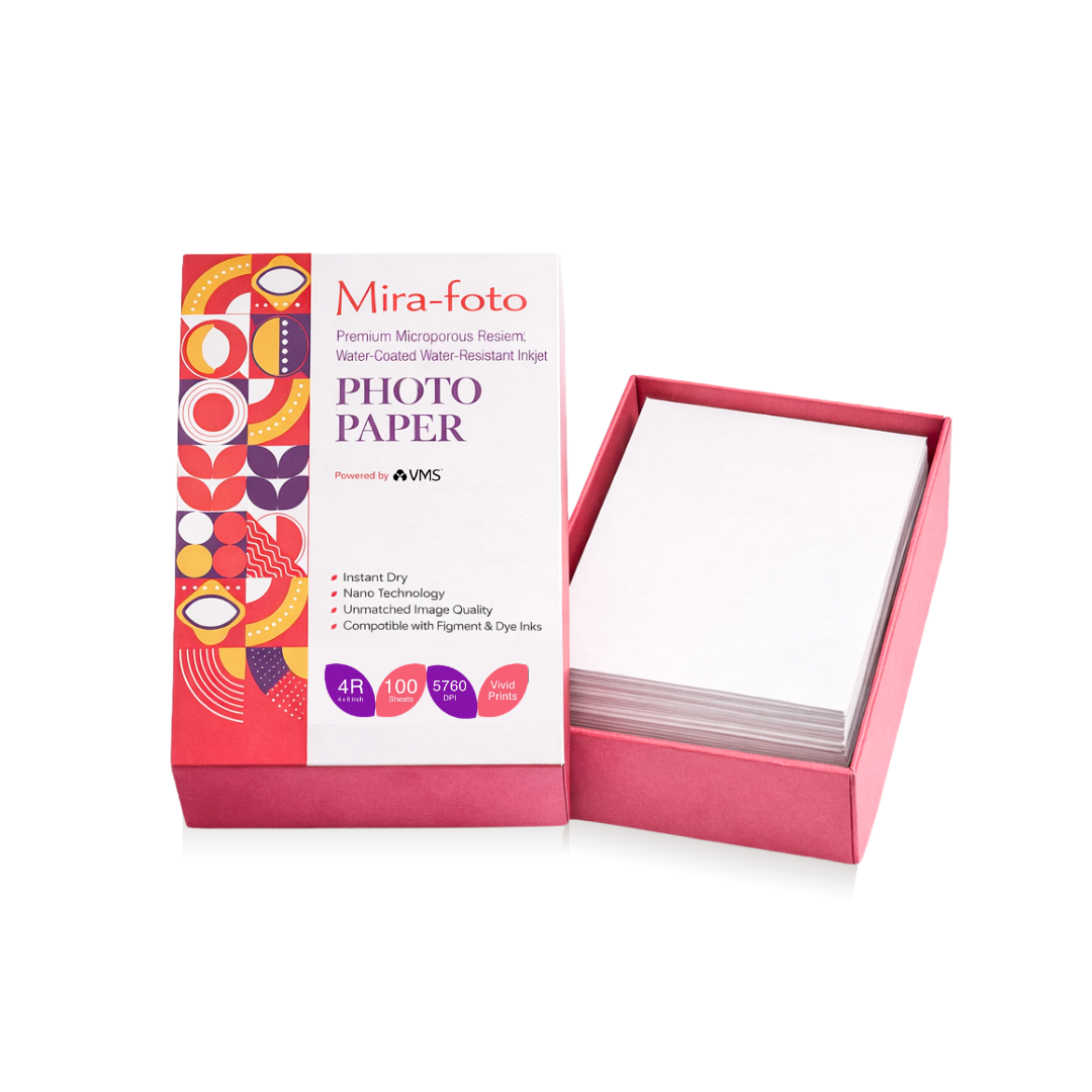 Mira~foto High Gloss Inkjet 270 GSM 4R Photo Paper 4x6 Inch – 100 Sheets