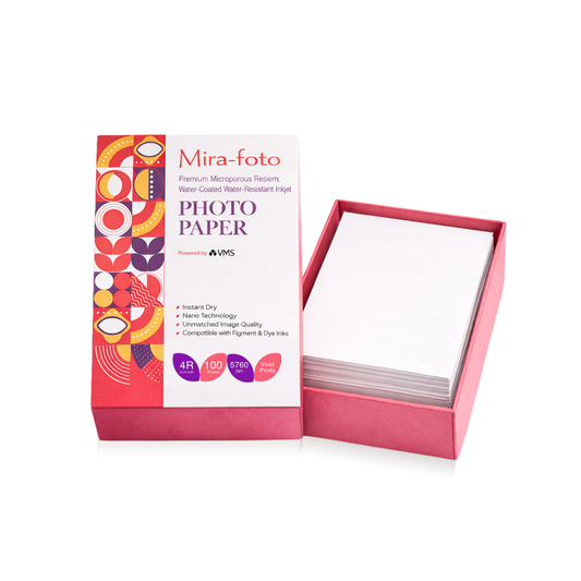 Mira~foto High Gloss Inkjet 270 GSM 4R Photo Paper 4x6 Inch – 100 Sheets
