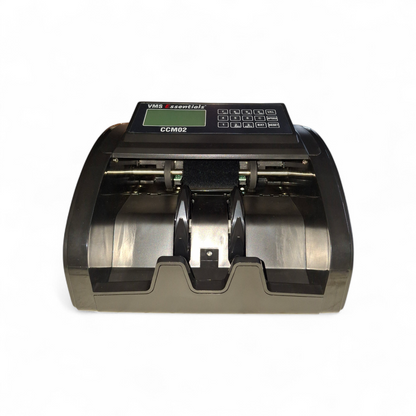 VMS Essentials CCM02 Semi Value Note/Currency Counter - Advanced Counterfeit Detection with UV, MG,IR Sensors and a 1-year offsite Warranty.