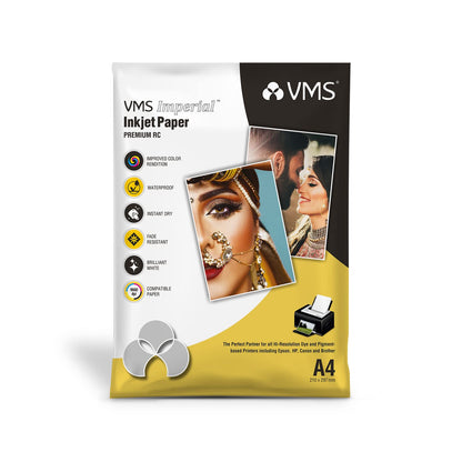VMS Imperial 260 GSM A4 Glossy Photo Paper - 20 Sheets