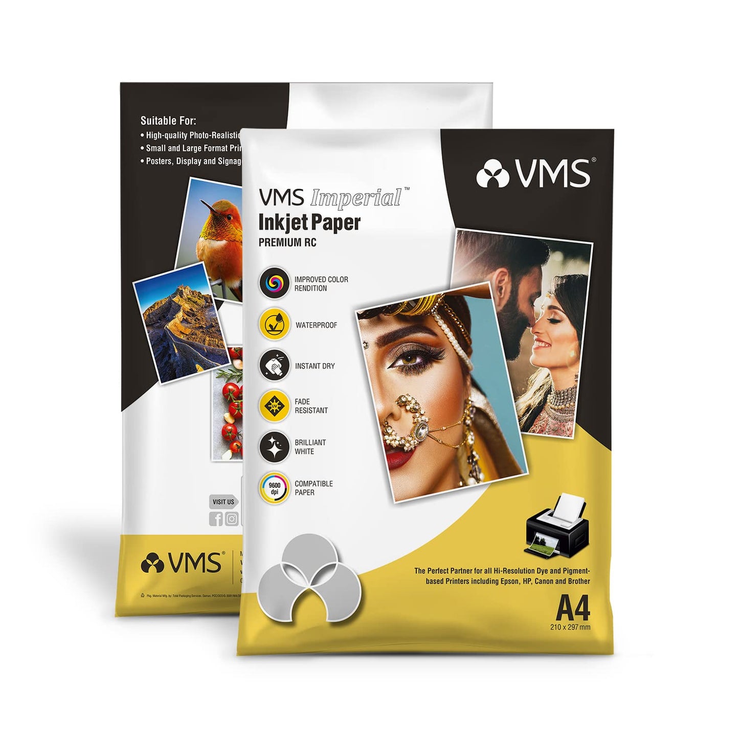 VMS Imperial 260 GSM A4 Glossy Photo Paper - 20 Sheets