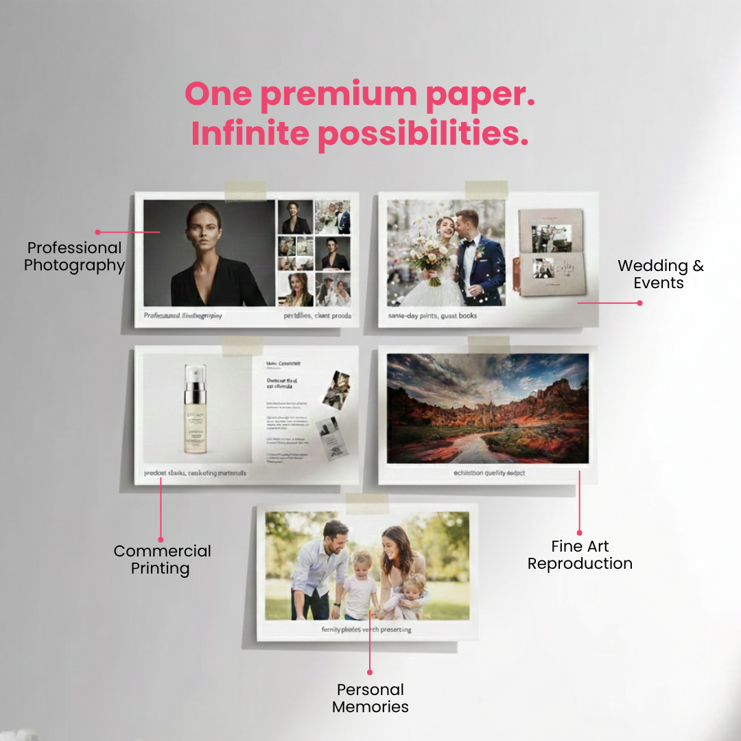 Mira~foto High Gloss Inkjet 240 GSM 5R Photo Paper 5x7 Inch – 100 Sheets