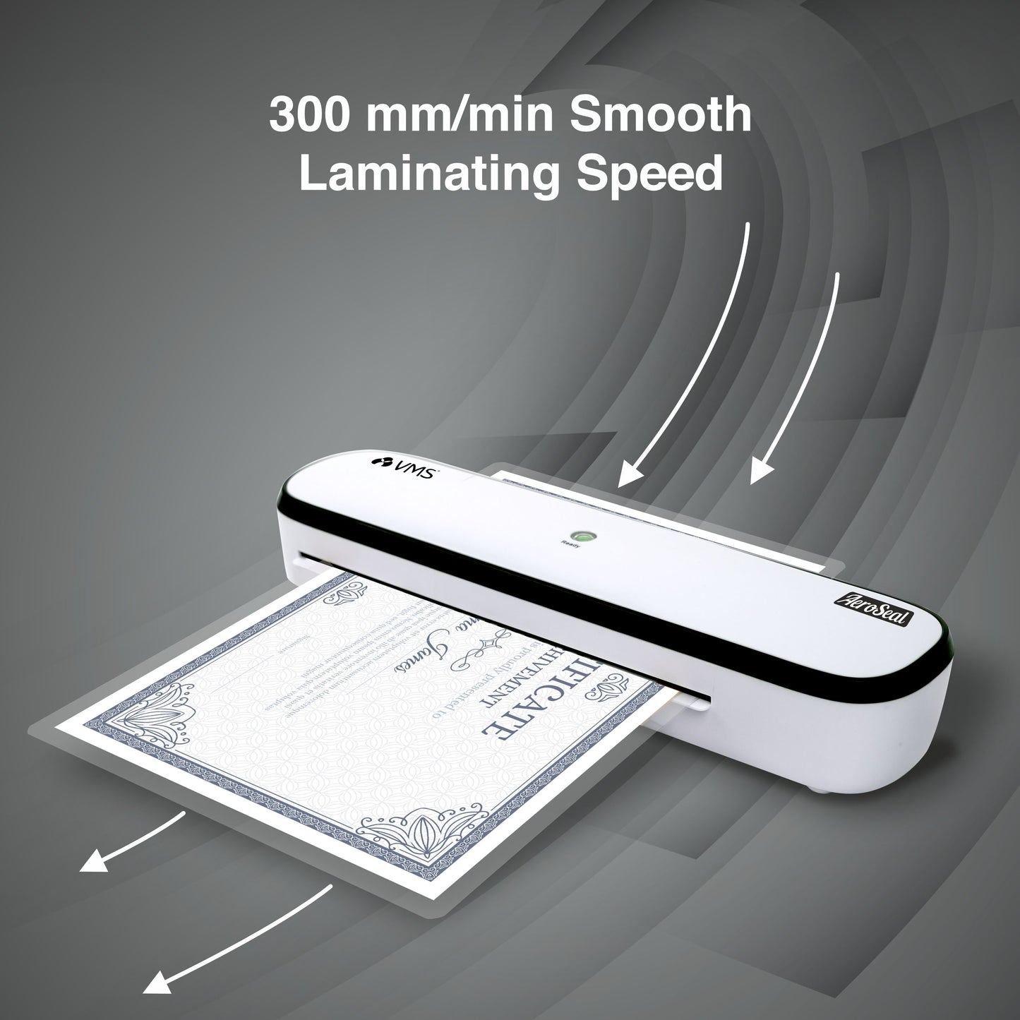VMS LM AeroSeal Hot and Cold Lamination Machine Lamination Speed