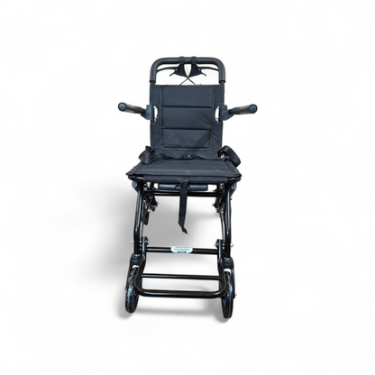 VMS Careline Foldable Portable Transit Wheelchair Airlite -Black