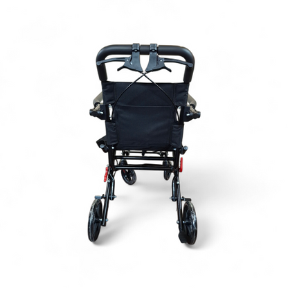 VMS Careline Foldable Portable Transit Wheelchair Airlite -Black