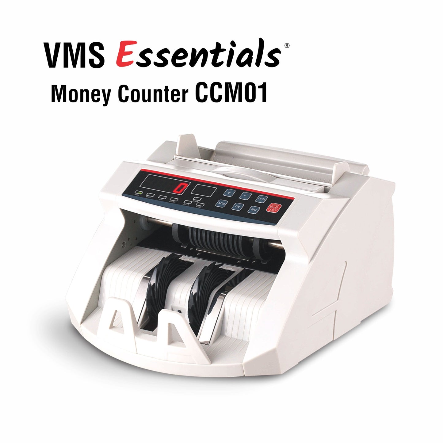 VMS Essentials CCM01 Money Counter - Advanced UV and MG Detection, 6 Months Warranty