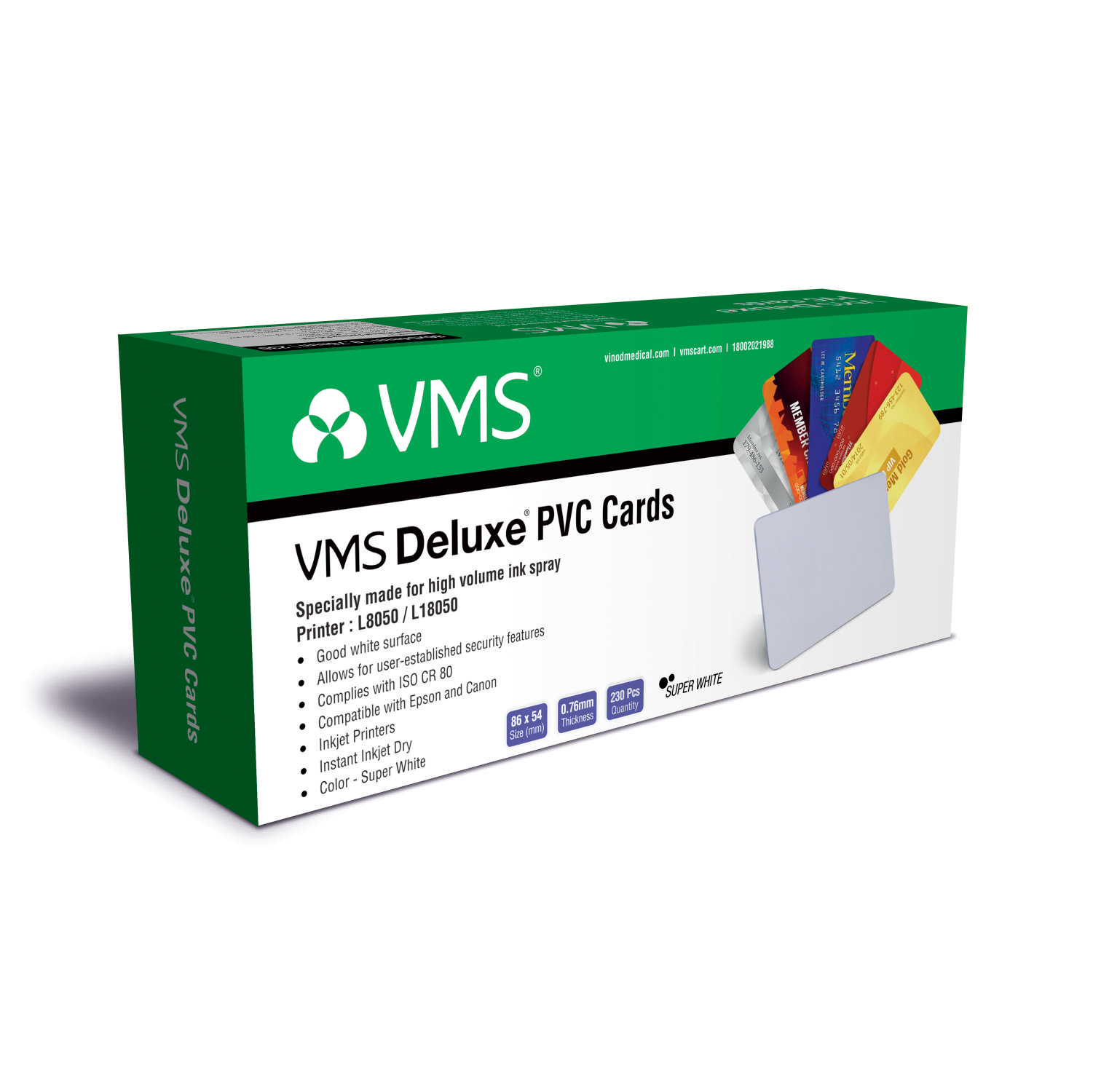 VMS Deluxe PVC Cards Box Design