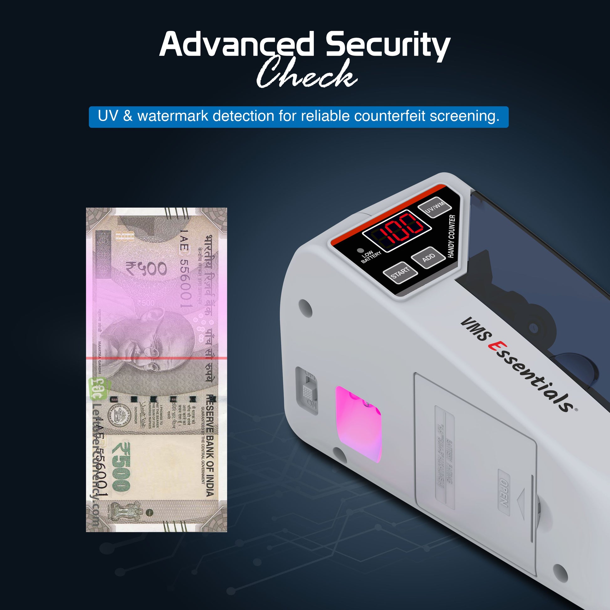 Handy Counting Machine with Advance Security Check