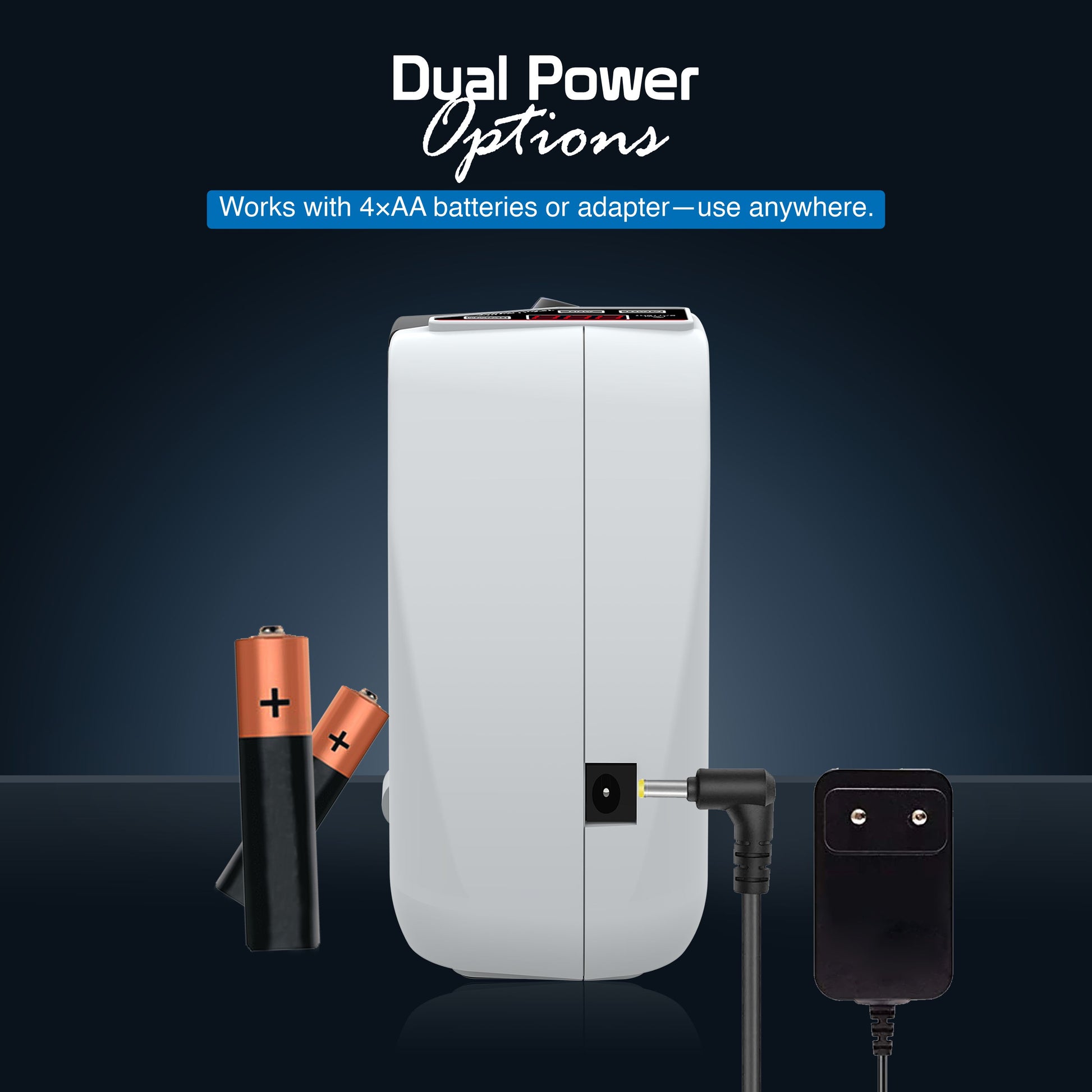 VMS Essentials Handy Note Counting Machine Power Options