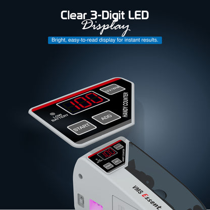 VMS Essentials Handy Note Counter Led Display