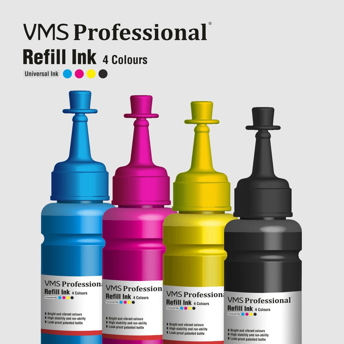 VMS Professional Refill Ink - Pack of 4