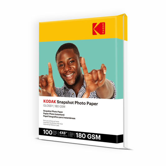 Kodak Snapshot 180 GSM 4R (4x6) Gloss Photo Paper - 100 sheets