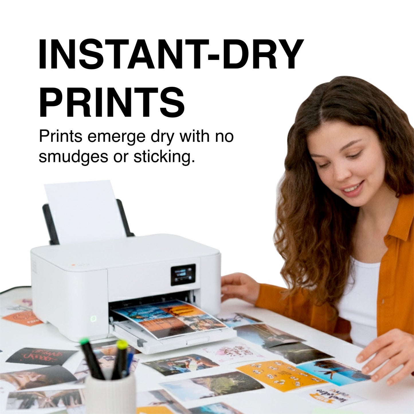 Kodak Snapshot Photo Paper features with Instant Dry Prints