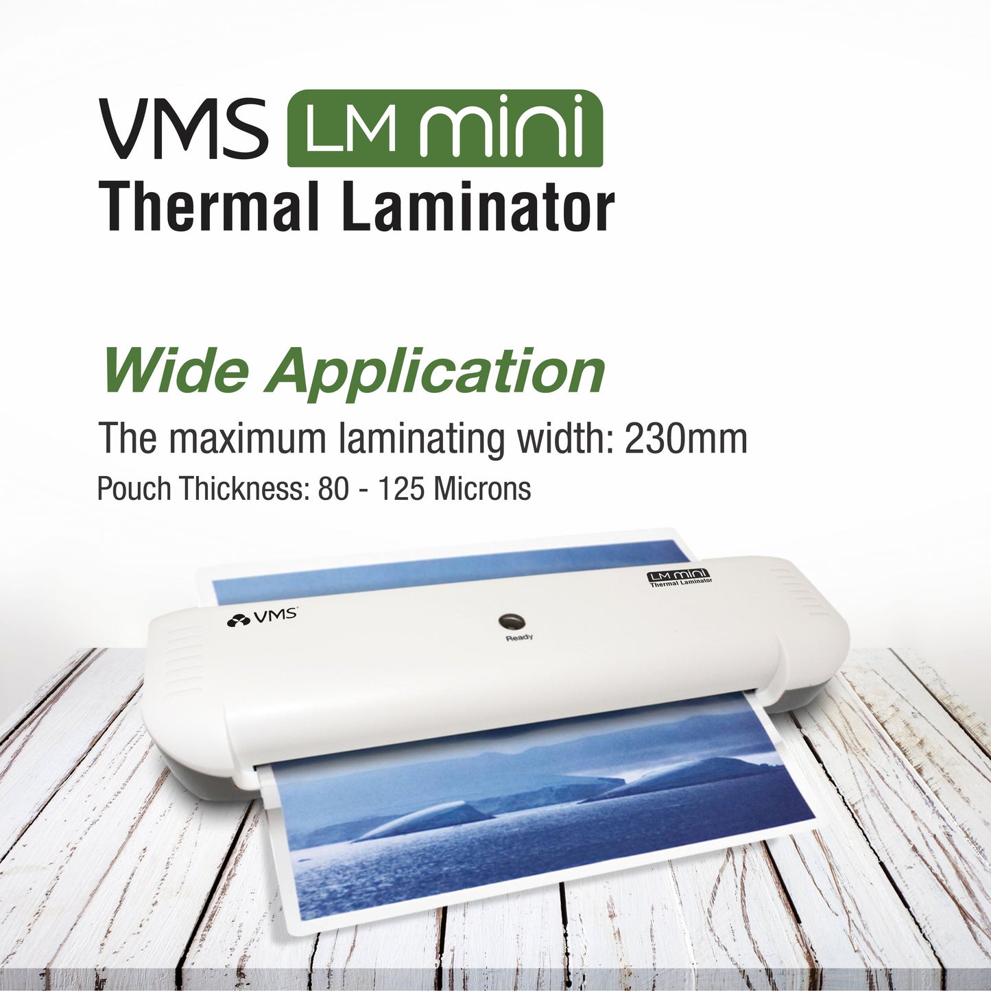 VMS LM Mini A4 Thermal Lamination / Laminating Machine A4 Laminator (Photos ID,I-Card,Documents,Certificate)