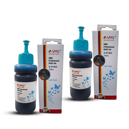 VMS Professional Light Cyan Refill Ink - Pack of 2