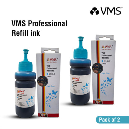 VMS Professional Refill Ink Light Cyan  - Pack of 2