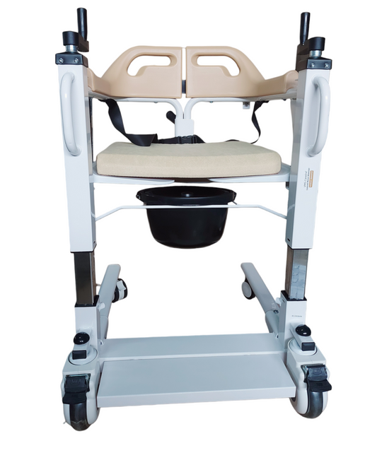 VMS Careline Foldable Patient Lift and Transfer Commode Chair for Patient