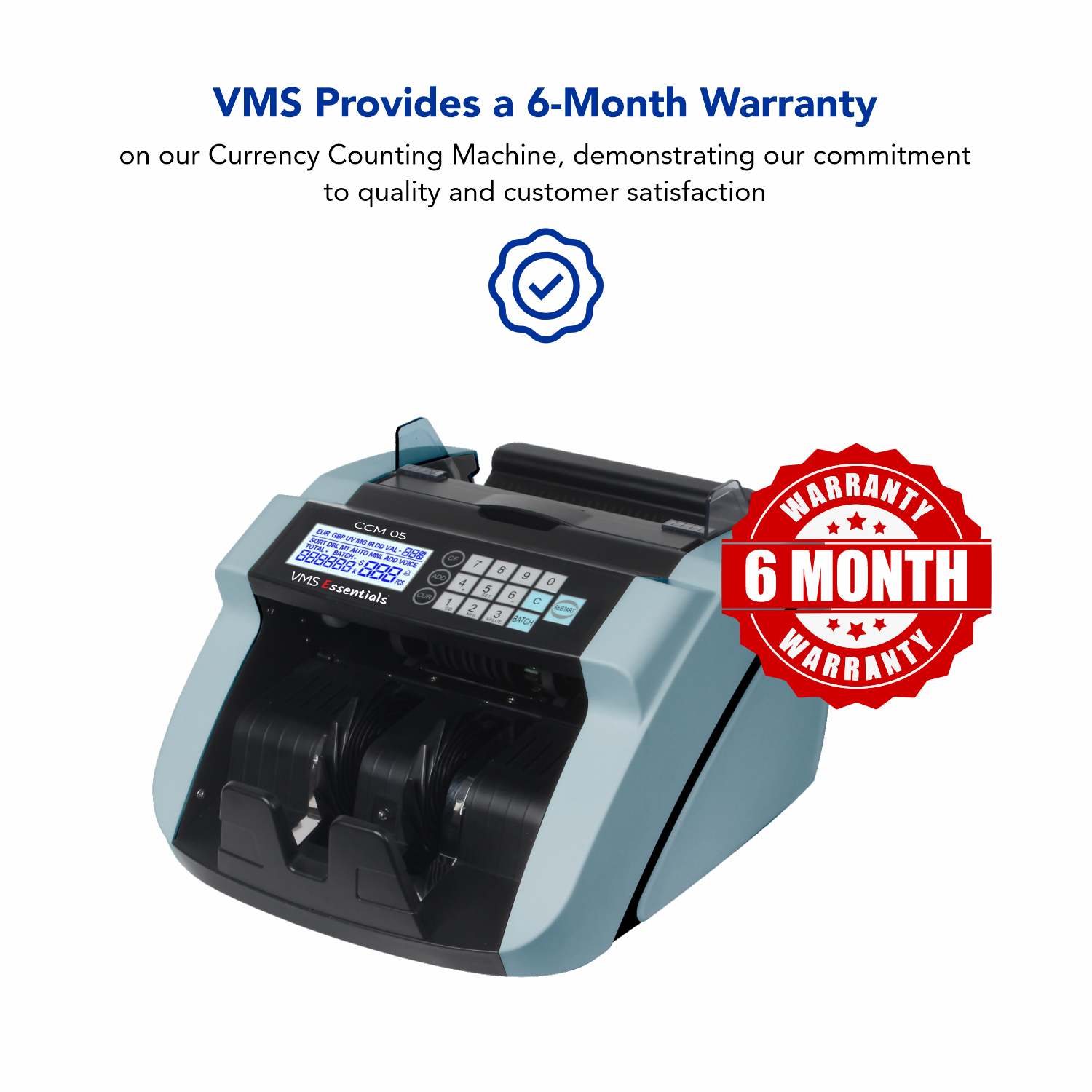 VMS Essentials Money Counters CCM05 Warranty