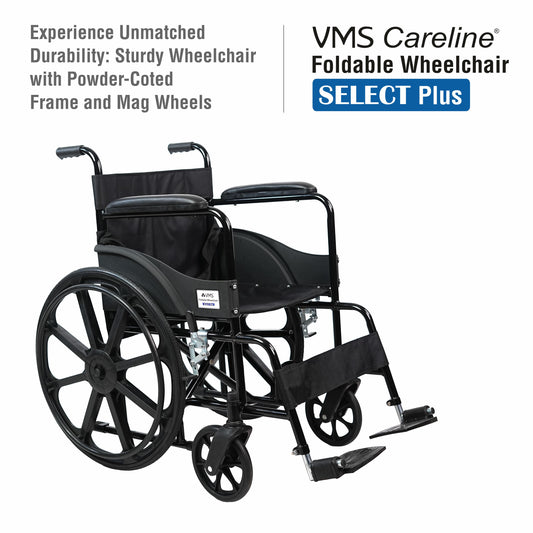 VMS Careline Foldable Manual Wheelchair - Select Plus
