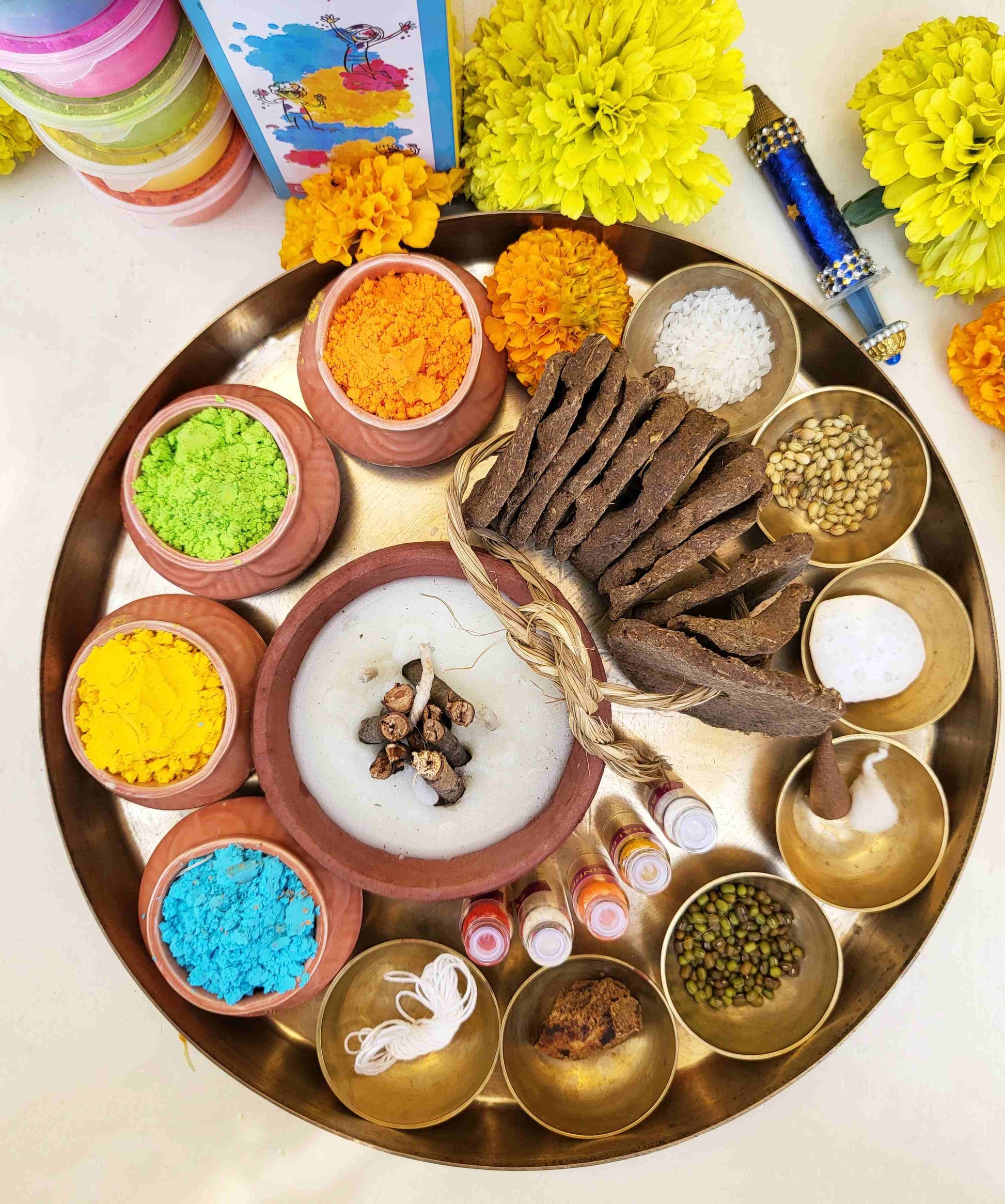 Holika Dahan Pooja Thali