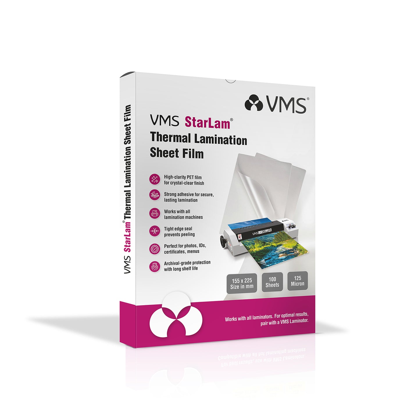VMS StarLam thermal lamination sheet film packaging