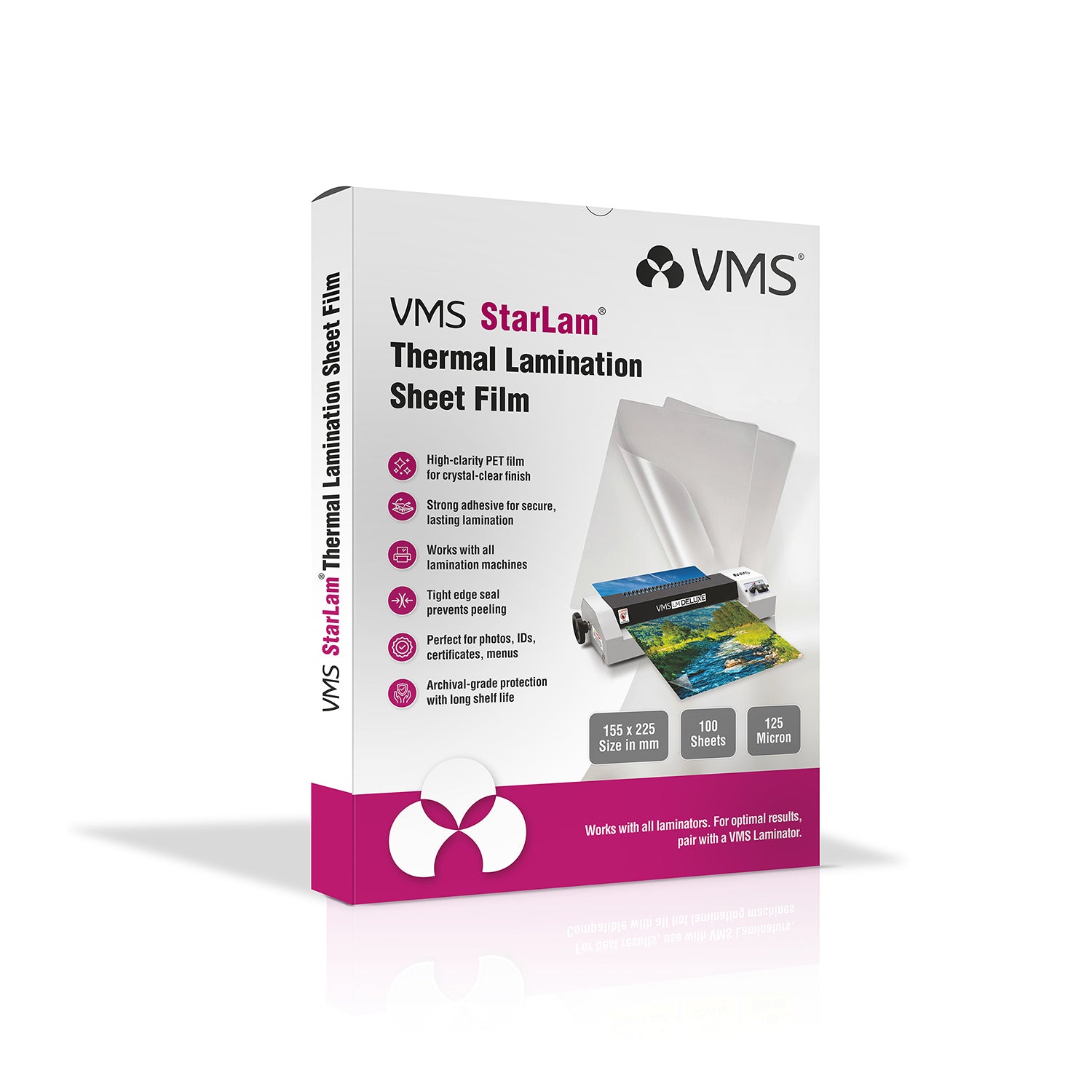 VMS StarLam thermal lamination sheet film packaging